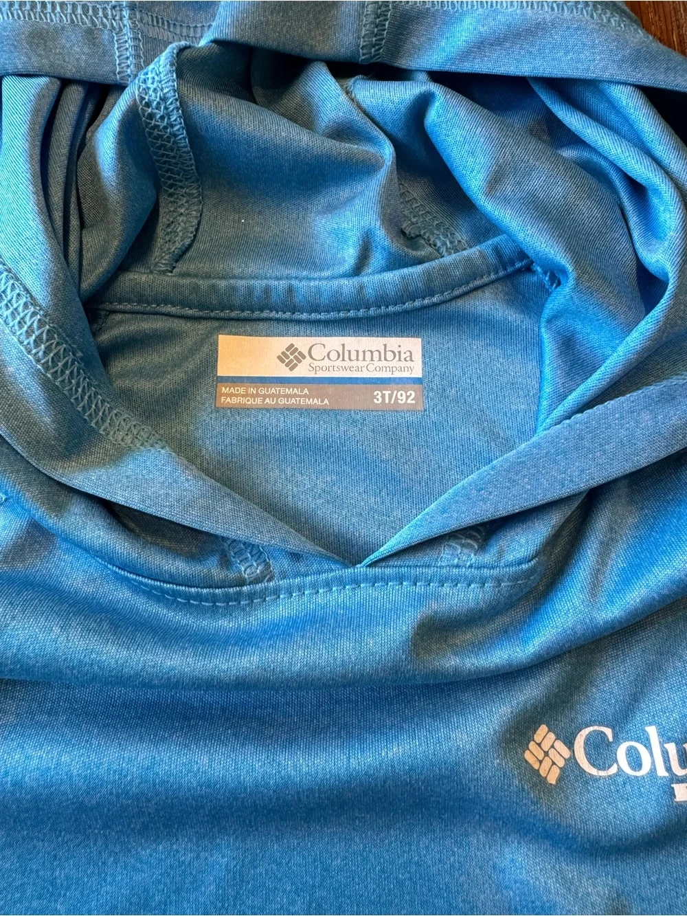 Columbia Toddler Bright Blue PFG Hooded Pull Over
